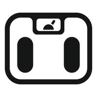 Simple flat design icon of a digital bathroom scale vector