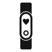 illustration of a fitness tracker with a heart symbol, symbolizing health monitoring vector