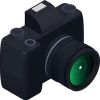 isometric 3d camera vector