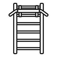 ilustración de un sencillo escalera icono vector