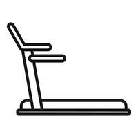 Outline icon of a treadmill vector