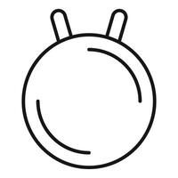 Minimalistic bunny face line art vector