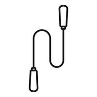illustration of a jump rope, a symbol for fitness and exercise vector