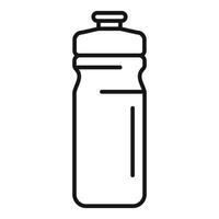 Simple line icon of a reusable water bottle, ideal for various design purposes vector