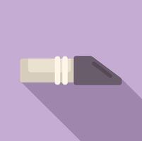 Flat design icon of a closed marker vector