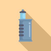 Flat design water bottle icon vector