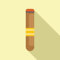 illustration of a cigar on a beige background vector