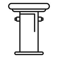 illustration of classical column icon vector