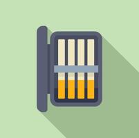 Open pack of cigarettes illustration vector
