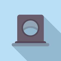 Minimalist cartoon washing machine icon vector