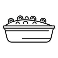 Line art illustration of a classic pie with steam, suitable for culinary themes vector