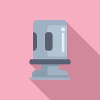Flat design illustration of a microphone vector