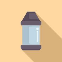 Flat design icon of a trash bin vector
