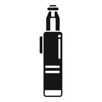 Black and white illustration of a vape pen vector