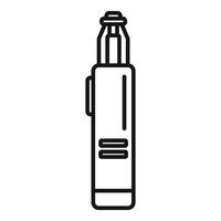 illustration of a black and white pen icon vector