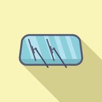 Flat design windshield wiper icon vector