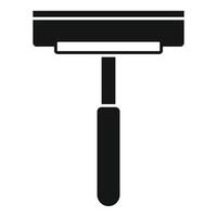 illustration of a flat design window cleaning squeegee on a white background vector