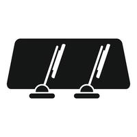 Black silhouette of percussion synthesizer pads icon vector