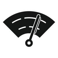 illustration of a black and white speedometer icon, symbolizing speed control and automotive themes vector