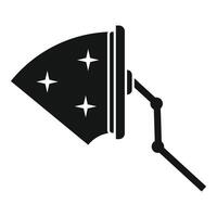 Iron with steam function icon vector