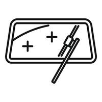 Icon of sushi platter with chopsticks vector