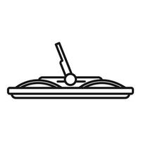 Minimalist line art of a sundial vector