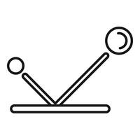 Abstract newton's cradle icon design vector