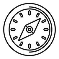 Line art style simple compass design vector