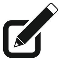 Edit icon with pencil and square vector