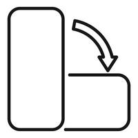 Swap arrows line icon for interface design vector