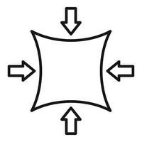 Expand symbol line icon design vector