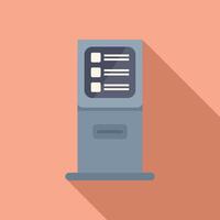 Flat design illustration of vending machine vector