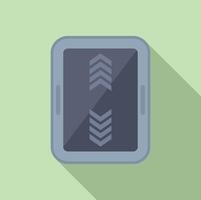 Flat design illustration of smartphone with arrows vector