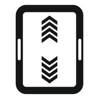 Abstract arrow direction smartphone concept illustration vector