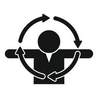 Customer service icon with support representative vector