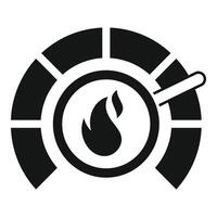 Firefighter emblem with flame and axes vector