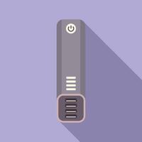 Modern digital power button icon illustration vector