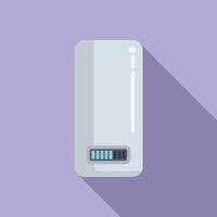 Flat illustration of a smartphone battery icon vector