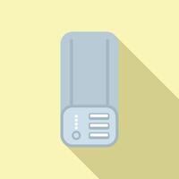 Flat design illustration of a modern router vector
