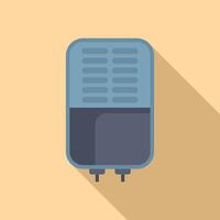 Modern dehumidifier icon on warm background vector