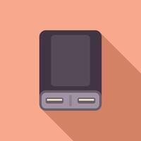 Flat design illustration of a handheld gaming console vector