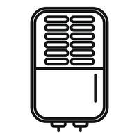 illustration of a sleek, modern air conditioner icon for web and print vector
