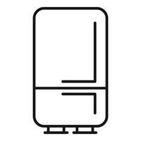 minimalista refrigerador línea Arte icono vector