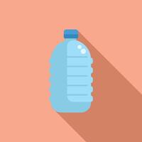 Flat design water bottle illustration vector