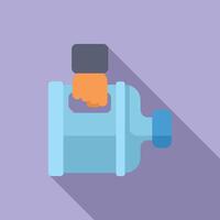 Flat design icon of a camera vector
