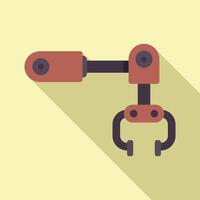 Flat design robot arm illustration vector