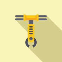 Flat design icon of a hand tool vector