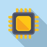 illustration of computer processor chip vector