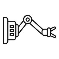 Robotic arm icon on white background vector
