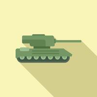 plano diseño ilustración de militar tanque vector